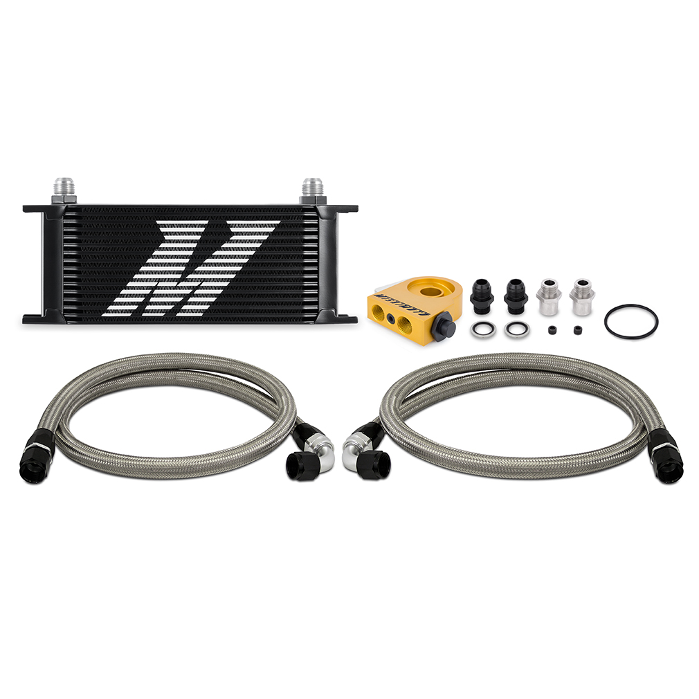 Mishimoto — Mishimoto Universal Thermostatic Oil Cooler Kit 16-Row Black
Uni. Oil Cooler Kit - view 6